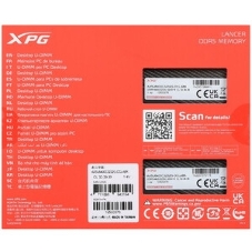 Оперативная память XPG Lancer, DDR5, 64GB (2x32GB), 6400MHz, CL32, DIMM, с радиаторами, RGB, белый
