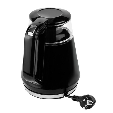 Чайник Centek CT-0019, 1100 Вт, стекло, черный и серебристый