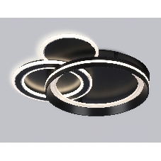 Светильник Ambrella light FA8515/3 BK черный 143W 3000K-6400K 500*500*80 (ПДУ РАДИО 2.4G)
