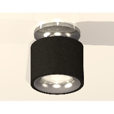 Светильник Ambrella Light XS7511081 SBK/PSL черный песок/серебро полированное MR16 GU5.3 (N7927, C7511, N7012)