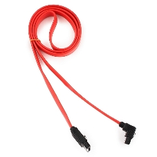 Кабель интерфейсный SATA Cablexpert CC-SATAM-DATA90-0.8M, 80 см, угловой разъем, 7pin/7pin, защелка, пакет