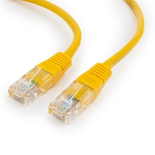 Патч-корд UTP Cablexpert cat.5e, 1.5м, литой, многожильный, желтый