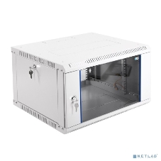 Шкаф телеком. настенный разборный 6U (600х520) дверь стекло (ШРН-Э-6.500) (1 коробка)