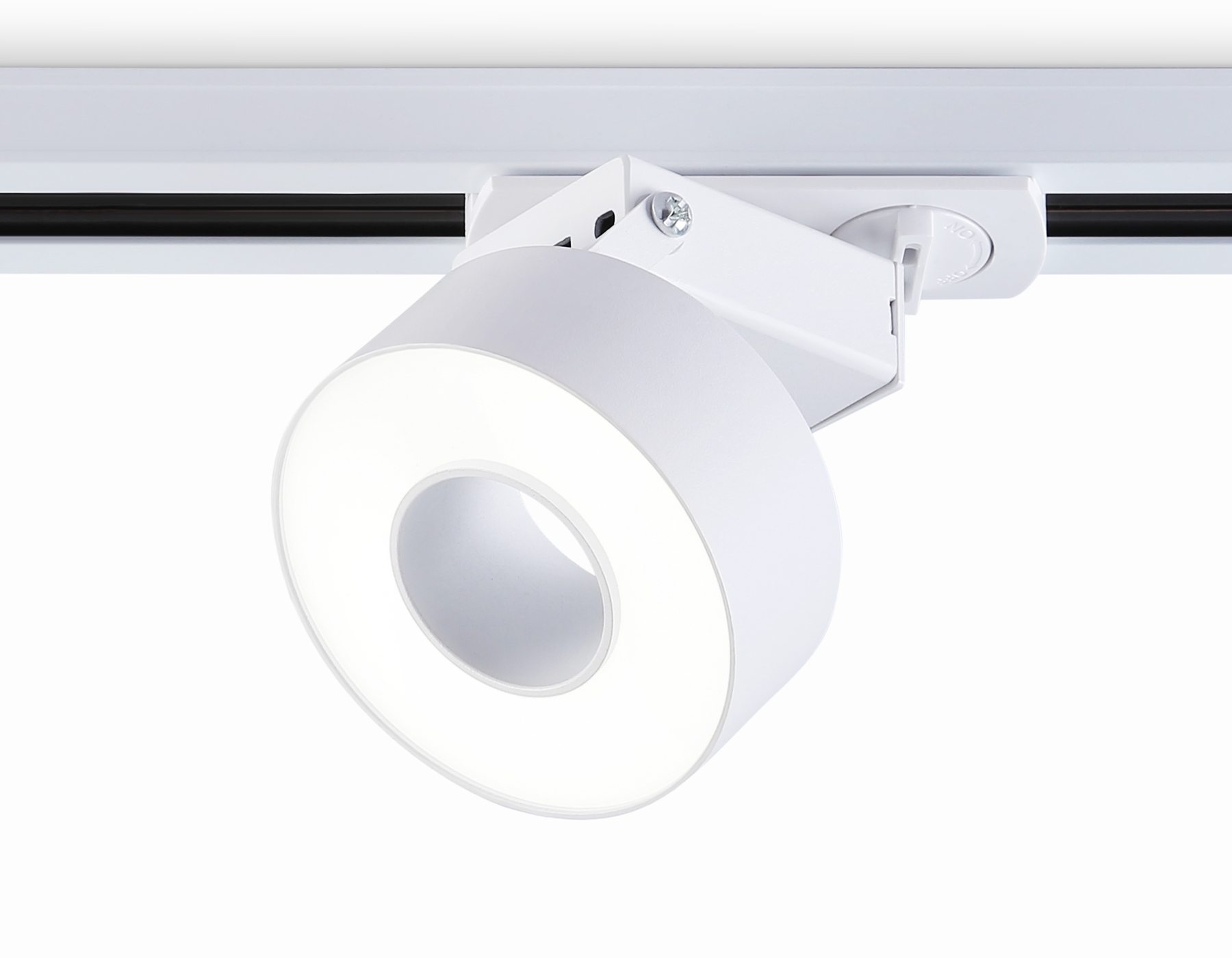 Трековый однофазный светодиодный светильник Ambrella light GL6861 WH белый LED 10W 4200K D75*80