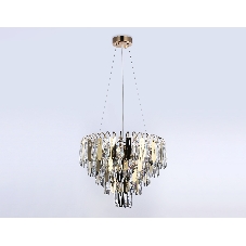 Светильник Ambrella light TR5256/8 SGD/CL золото/прозрачный E27*8 max 40W D500*350