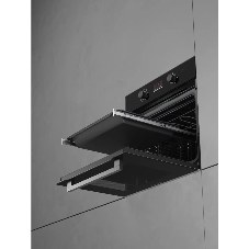 Духовой шкаф Kuppersberg HM 628 Black 11, High-Tech, 70 л, комбинированное управление, дисплей, таймер, 11 режимов, макс. температура 250 градусов, гриль, телескопические направляющие (на 1 уровень), энергоэффективность А, цвет черный, цвет фурнитуры черный