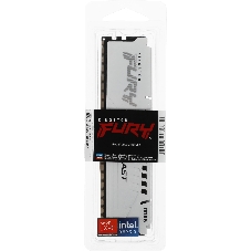 Оперативная память Kingston Fury Beast, DDR5, 16Gb (1x16GB), 5600MHz, CL36, DIMM, с радиаторами, белый
