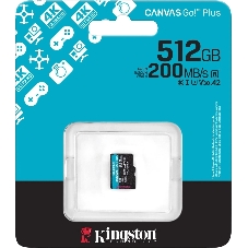 Флеш карта microSDXC 512Gb Kingston SDCG4/512GbSP Canvas Go! Plus V30 A2 w/o adapter