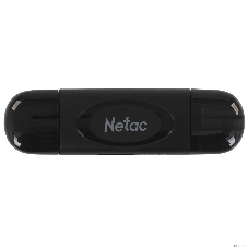 Кард-ридер Netac WK14/черный/SD/SDHC/SDXC/microSD/microSDHC/microSDXC/USB 3.0/USB Type-C/пластик