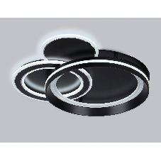 Светильник Ambrella light FA8515/3 BK черный 143W 3000K-6400K 500*500*80 (ПДУ РАДИО 2.4G)