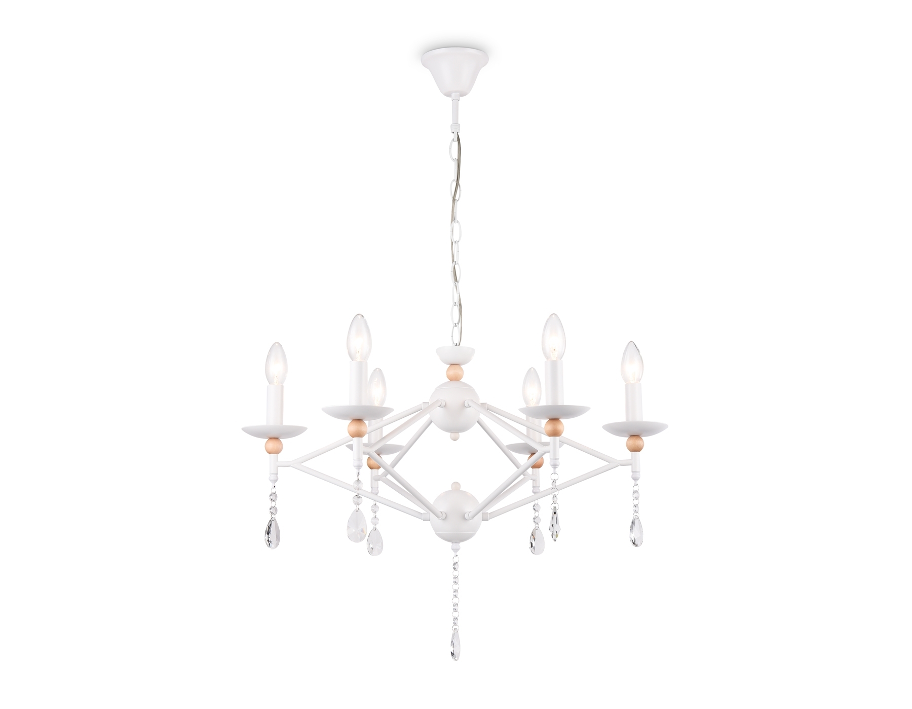 Светильник Ambrella light TR9596/6 WH белый E14/6 max 40W D660*880