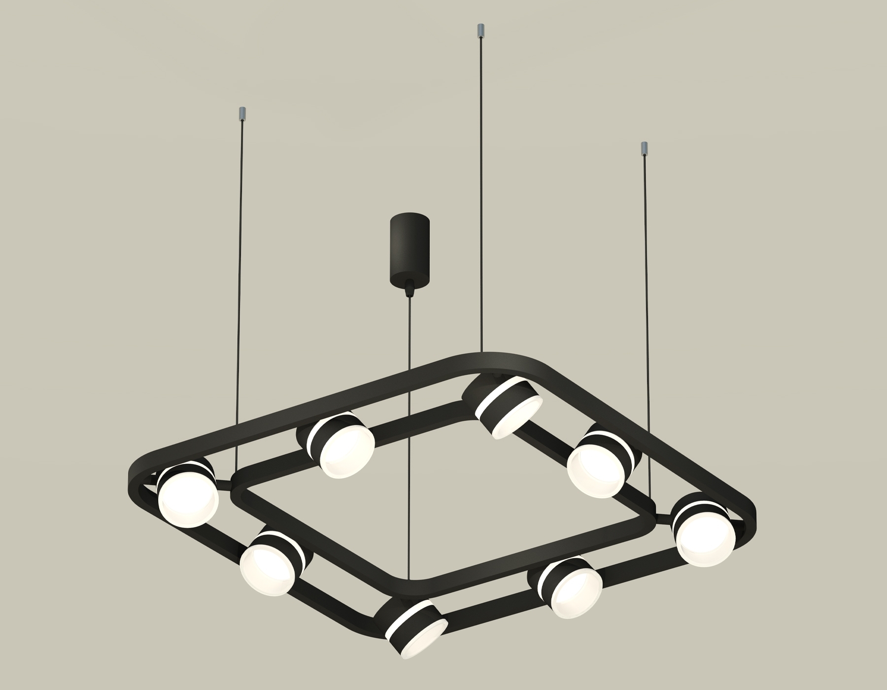 Светильник Ambrella light XB9182152/8 SBK/FR черный песок/белый матовый GX53 (C9182, N8445)