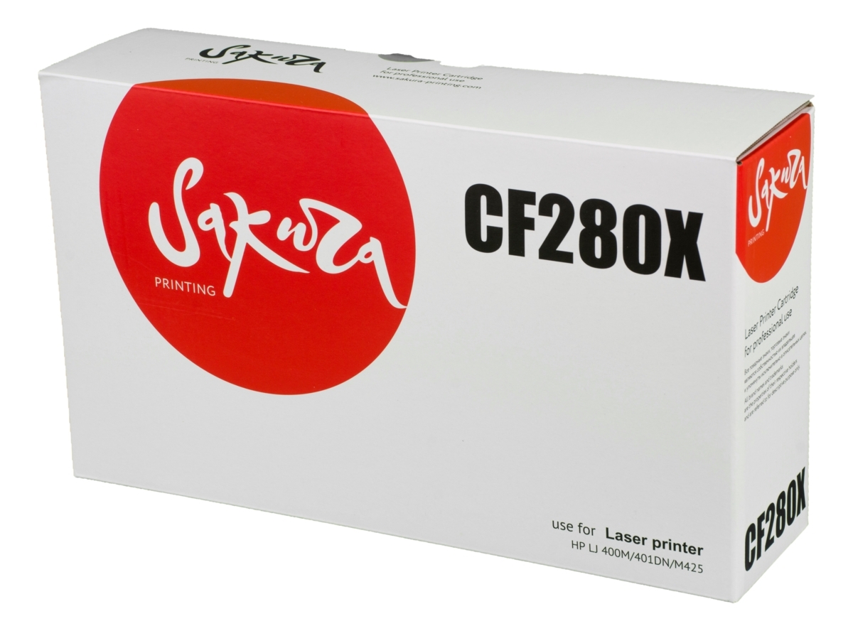 Картридж лазерный Sakura CF280X для HP LJ 400M/401DN,M425, черный, 6900 к.