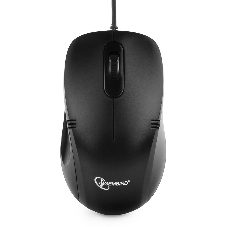 Мышь проводная Gembird MOP-100 черный, 1000 dpi, USB, кнопки - 3