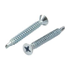 Саморез оконный Kranz сверло, 3.9х35, белый цинк, короб (500 шт./уп.)