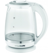 Чайник электрический Willmark WEK-2005G (2.0л, пов. на 360 град., LED-подсв., корп. из стекла, 2200В