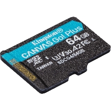 Флеш карта microSDXC 64Gb Kingston SDCG4/64GbSP Canvas Go! Plus V30 A2 w/o adapter