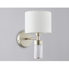 Настенный светильник Ambrella light LH71305 CGD/WH золото/белый E14 max 40W 220*150*260