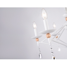 Светильник Ambrella light TR9596/6 WH белый E14/6 max 40W D660*880