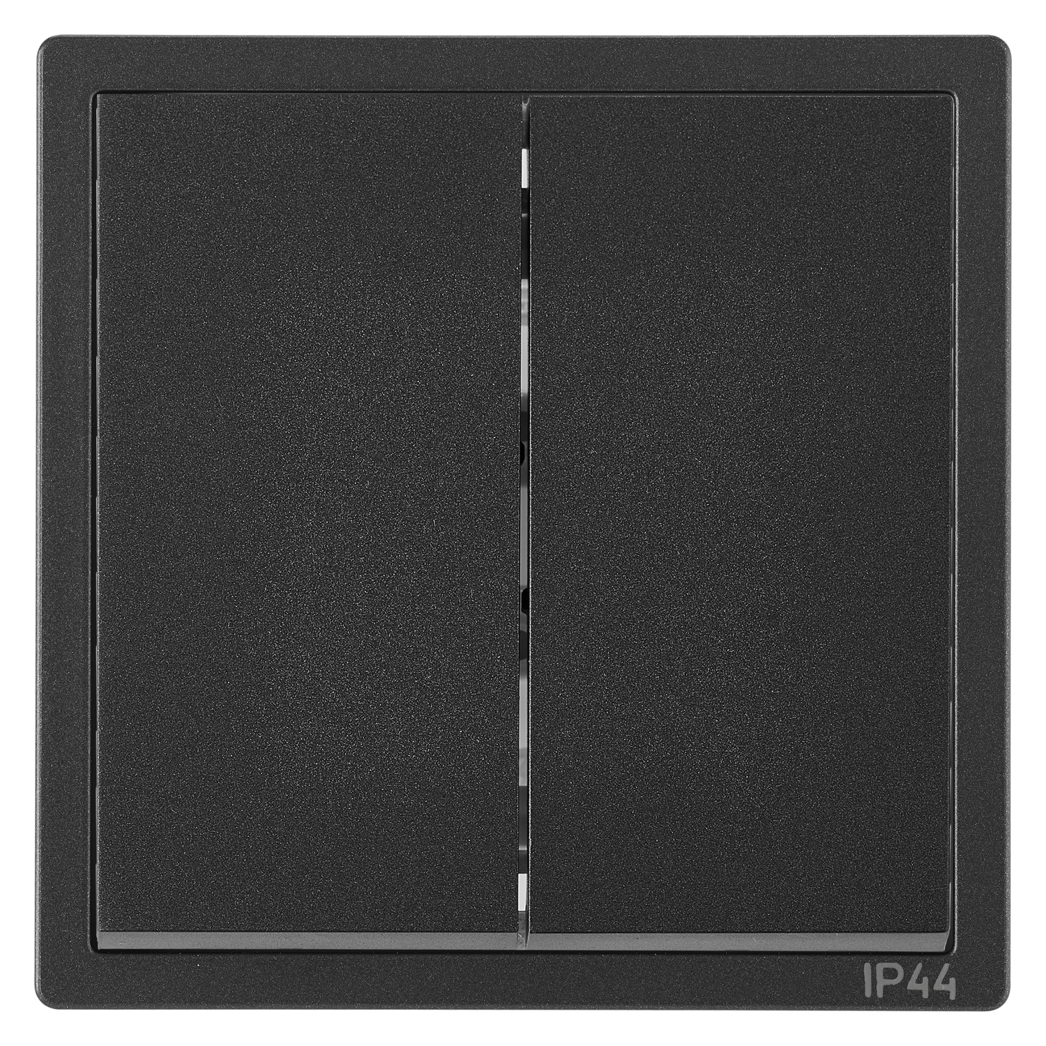Выключатель Bylectrica Выкл. 2-кл. СУ IP44 серия CARRE, графит (С510-2632)