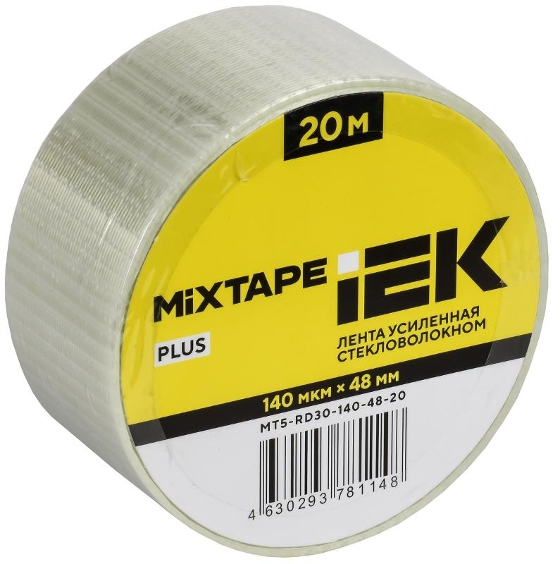 Лента усиленная стекловолокном 140мкм 48ммх20м MIXTAPE PLUS