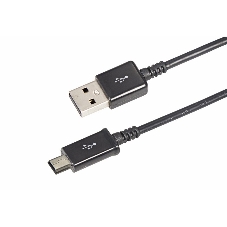 Кабель USB Rexant miniUSB длинный штекер 1 м черный