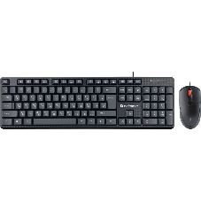 Комплект клавиатура+мышь Defender Line C-511 проводной, USB, 1000 DPI, чёрный