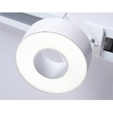 Трековый однофазный светодиодный светильник Ambrella light GL6861 WH белый LED 10W 4200K D75*80