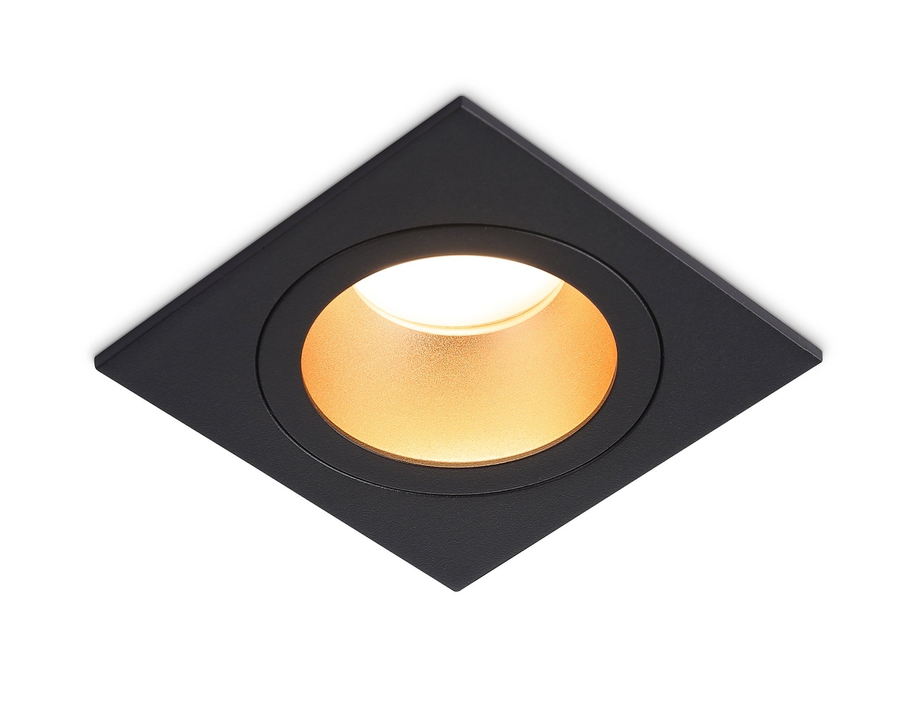 Встраиваемый точечный светильник Ambrella light TN102829 BK/GD черный/золото GU5.3 92*92*50