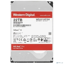 Жесткий диск Western Digital 22Tb 7200 RPM, SATA 6 Gb/s, CMR, 512 MB Cache, 3.5