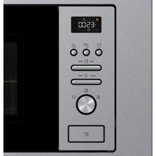 Встраиваемая микроволновая печь Gorenje BM201AG1X нержавеющая сталь, 20 л, 800 Вт, переключатели - поворотный механизм/кнопки