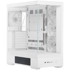 Компьютерный корпус ZALMAN P40 DS, ATX, белый, WINDOW, 9.1-inch LCD screen, 2xCombo(2.5” or 3.5”), 1x2.5”, 1xUSB TYPE-C, 2xUSB 3.0, SIDE 3x120мм ARGb, REAR 1x120мм ARGb