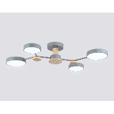 Светильник Ambrella light FL4859/4 GR/WD серый/дерево 60W 3000-6000K 700*400*120 (без ПДУ)