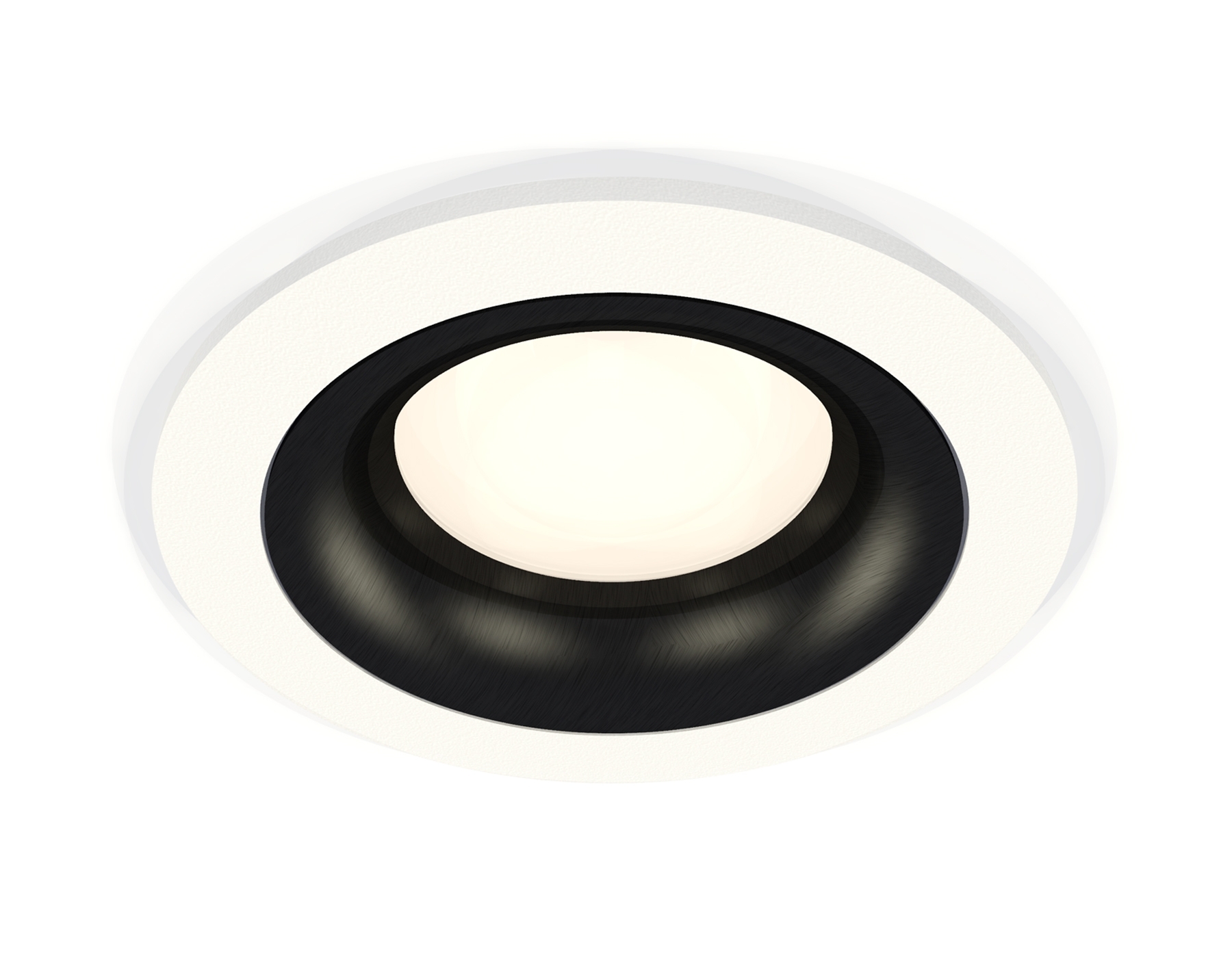 Комплект встраиваемого светильника Ambrella light XC7621002 SWH/PBK белый песок/черный полированный MR16 GU5.3 (C7621, N7011)