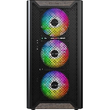 Компьютерный корпус Montech XR Wood черный без БП ATX 3x120мм 2xUSB3.0 audio bott PSU
