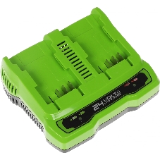 Зарядное устройство Greenworks G24X2UC2, 24V (2931907)