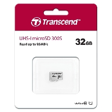 Флеш карта microSD 32Gb Transcend microSDHC Class 10 UHS-1 U1, (без адаптера), TLC