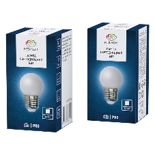 Лампа светодиодная Neon-night d-45 3 LED 1Вт шар . белая E27 25лм 220В