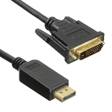Кабель аудио-видео Buro 1.1v DisplayPort (m)/DVI-D (Dual Link) (m) 2м. Позолоченные контакты черный (BHP DPP DVI-2)