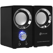 Акустическая система Oklick OK-116 2.0 черный 6Вт
