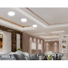 Светильник Ambrella light TN6601 WH белый IP44 GX53 max 15W D110*23
