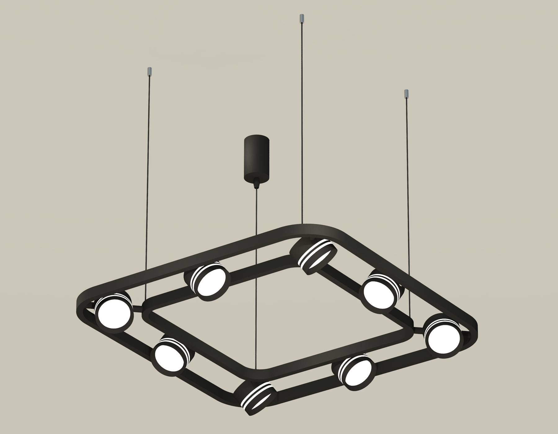 Светильник Ambrella light XB9182153/8 SBK/FR черный песок/белый матовый GX53 (C9182, N8478)