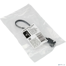 Кабель интерфейсный SATA Cablexpert CC-SATAM-DATA90-BL-30CM, Sata3 7pin/7pin, мет.защелка, угловой разъем, 30 см, черный, пакет