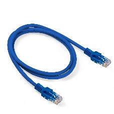 Патч-корд медный ExeGate UTP-RJ45-RJ45-5e-CU-1M-BL, UTP, cat.5e, 1м, синий