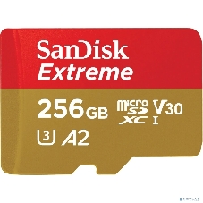 Флеш карта microSD 256Gb SanDisk microSDXC Class 10 UHS-I A2 C10 V30 U3 Extreme 190MB/s