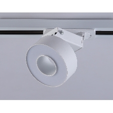 Трековый однофазный светодиодный светильник Ambrella light GL6861 WH белый LED 10W 4200K D75*80