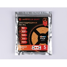 Светодиодная лента Ambrella light GS2001 5050 60Led/ 14.4W m/ 12V IP20 3000K/ 5000*10*1.87mm (2 конт.)