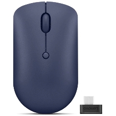 Мышь беспроводная Lenovo 540 темно-синий, 2400 dpi, радиоканал, USB-C, кнопки - 4
