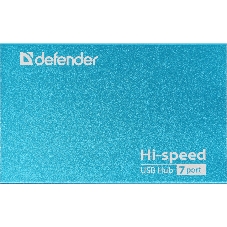 USB-концентраторы Defender Septima Slim, USB 2.0, USB 7 портов, блок питания/USB