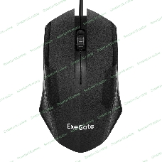 Мышь проводная ExeGate SH-9025 OEM черный, 1000 dpi, USB, кнопки - 3